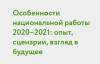 Особенности национальной работы 2020–2021: опыт, сценарии, взгляд в будущее
