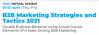 B2B Marketing Strategies and Tactics 2021